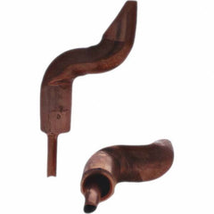 Tuffaloy - Spot Welder Tips For Use With: 4RW Electrode Holder Type: Double Bend Tip D Nose (Offset) - Americas Industrial Supply