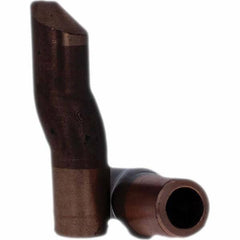 Tuffaloy - Spot Welder Tips For Use With: 4RW Electrode Holder Type: Double Bend Tip D Nose (Offset) - Americas Industrial Supply