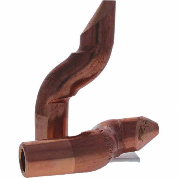 Tuffaloy - Spot Welder Tips For Use With: 5RW Electrode Holder Type: Double Bend Tip D Nose (Offset) - Americas Industrial Supply