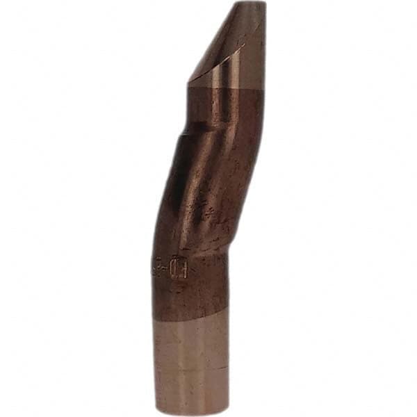 Tuffaloy - Spot Welder Tips For Use With: 5RW Electrode Holder Type: Double Bend Tip D Nose (Offset) - Americas Industrial Supply