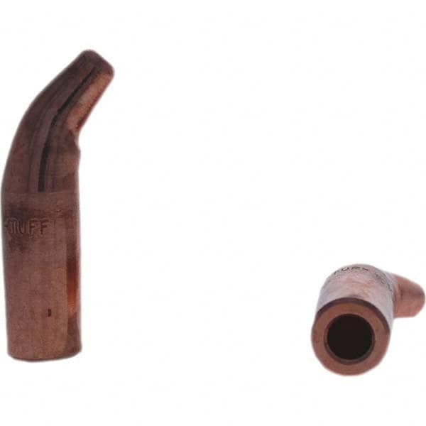 Tuffaloy - Spot Welder Tips For Use With: 5RW Electrode Holder Type: Single Bend Tip A Nose (Pointed) - Americas Industrial Supply