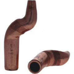 Tuffaloy - Spot Welder Tips For Use With: 4RW Electrode Holder Type: Misc Double Bend Tip C Nose (Flat) - Americas Industrial Supply