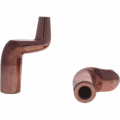 Tuffaloy - Spot Welder Tips For Use With: 5RW Electrode Holder Type: Misc Double Bend Tip C Nose (Flat) - Americas Industrial Supply