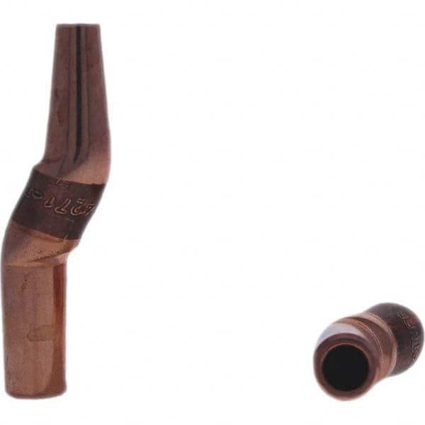 Tuffaloy - Spot Welder Tips For Use With: 4RW Electrode Holder Type: Misc Double Bend Tip C Nose (Flat) - Americas Industrial Supply