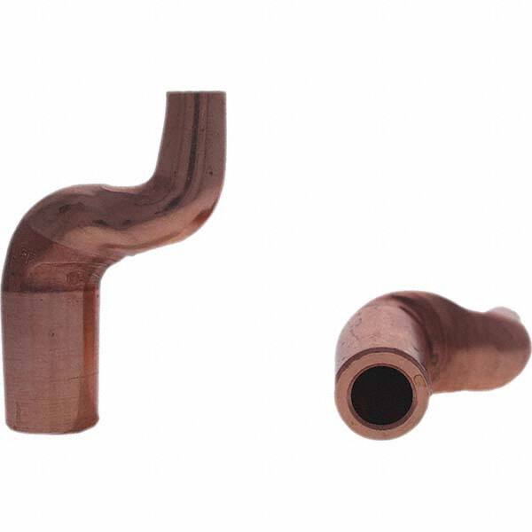 Tuffaloy - Spot Welder Tips For Use With: 7RW Electrode Holder Type: Misc Double Bend Tip C Nose (Flat) - Americas Industrial Supply
