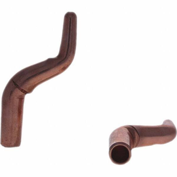 Tuffaloy - Spot Welder Tips For Use With: 4RW Electrode Holder Type: Misc Double Bend Tip A Nose (Pointed) - Americas Industrial Supply