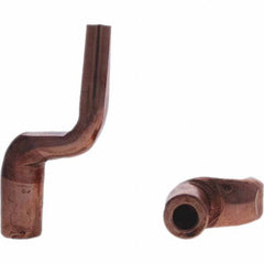 Tuffaloy - Spot Welder Tips For Use With: 5RW Electrode Holder Type: Misc Double Bend Tip Spade Nose - Americas Industrial Supply