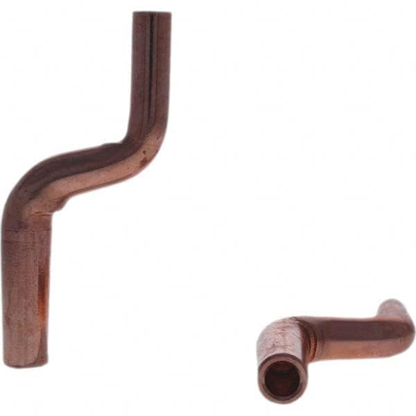 Tuffaloy - Spot Welder Tips For Use With: 4RW Electrode Holder Type: Misc Double Bend Tip C Nose (Flat) - Americas Industrial Supply