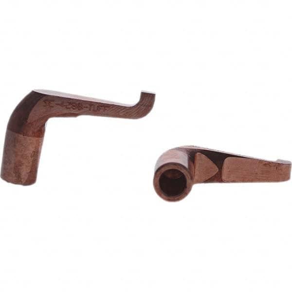 Tuffaloy - Spot Welder Tips For Use With: 5RW Electrode Holder Type: Misc Double Bend Tip Rectangular Nose - Americas Industrial Supply