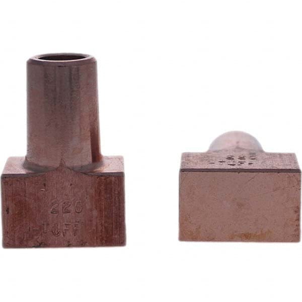 Tuffaloy - Spot Welder Tips For Use With: 5RW Electrode Holder Type: Backup Electrode Rectangular Face - Americas Industrial Supply