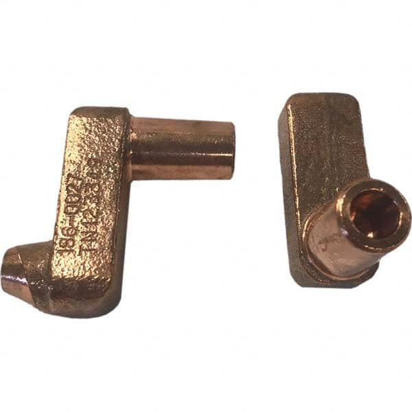Tuffaloy - Spot Welder Tips For Use With: 5RW Electrode Holder Type: Misc Double Bend Tip E Nose (Truncated) - Americas Industrial Supply