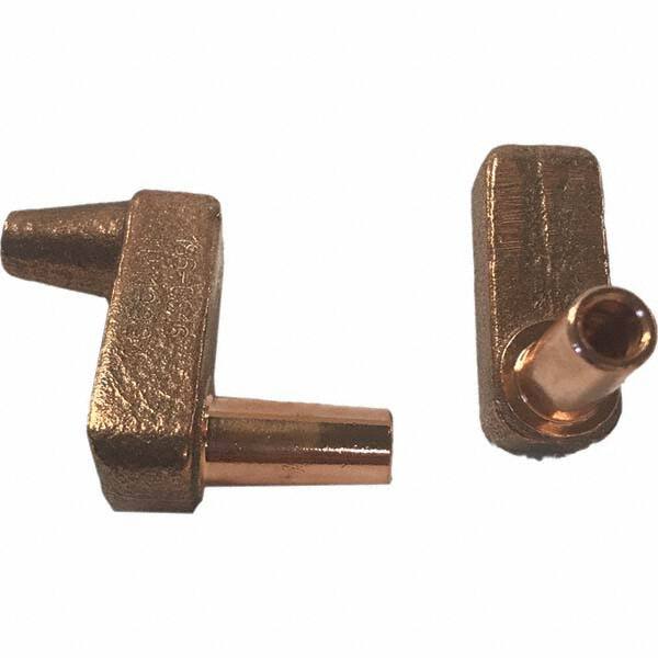 Tuffaloy - Spot Welder Tips For Use With: 4RW Electrode Holder Type: Misc Double Bend Tip E Nose (Truncated) - Americas Industrial Supply