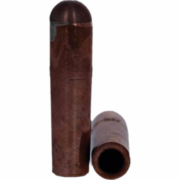 Tuffaloy - Spot Welder Tips For Use With: 4RW Electrode Holder Type: Refactory Straight Tip B Nose (Dome) - Americas Industrial Supply