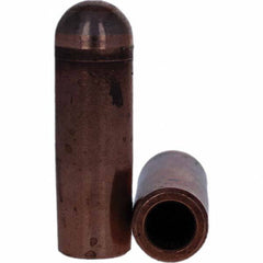 Tuffaloy - Spot Welder Tips For Use With: 5RW Electrode Holder Type: Refactory Straight Tip B Nose (Dome) - Americas Industrial Supply