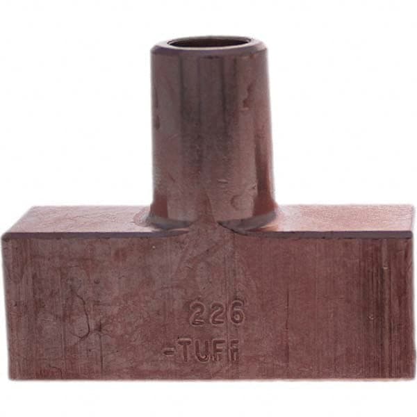 Tuffaloy - Spot Welder Tips For Use With: 5RW Electrode Holder Type: Backup Electrode Rectangular Face - Americas Industrial Supply