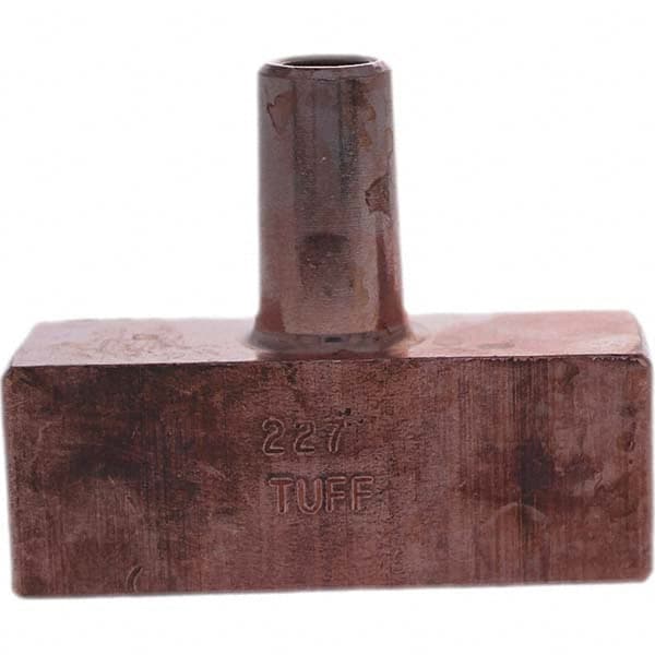 Tuffaloy - Spot Welder Tips For Use With: 4RW Electrode Holder Type: Backup Electrode Rectangular Face - Americas Industrial Supply