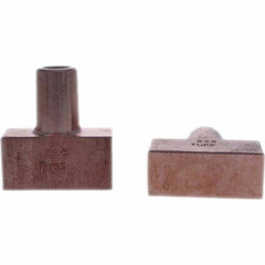 Tuffaloy - Spot Welder Tips For Use With: 5RW Electrode Holder Type: Backup Electrode Rectangular Face - Americas Industrial Supply