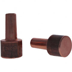 Tuffaloy - Spot Welder Tips For Use With: 4RW Electrode Holder Type: Backup Electrode Round Face - Americas Industrial Supply