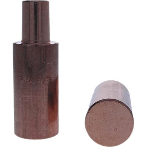 Tuffaloy - Spot Welder Tips For Use With: 5RW Electrode Holder Type: Backup Electrode Round Face - Americas Industrial Supply