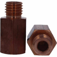 Tuffaloy - Spot Welder Tips For Use With: 3/4-10 Threaded Electrode Holder Type: Threaded Tip C Nose (Flat) - Americas Industrial Supply