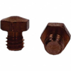 Tuffaloy - Spot Welder Tips For Use With: 3/8-16 Threaded Electrode Holder Type: Threaded Tip E Nose (Truncated) - Americas Industrial Supply