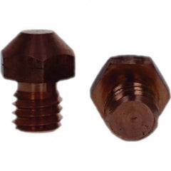 Tuffaloy - Spot Welder Tips For Use With: 3/8-16 Threaded Electrode Holder Type: Threaded Tip A Nose (Pointed) - Americas Industrial Supply