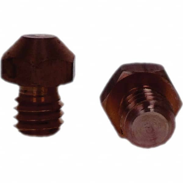 Tuffaloy - Spot Welder Tips For Use With: 3/8-16 Threaded Electrode Holder Type: Threaded Tip A Nose (Pointed) - Americas Industrial Supply