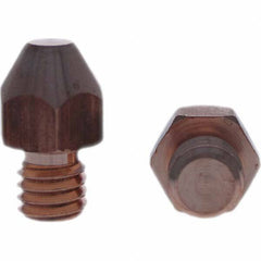Tuffaloy - Spot Welder Tips For Use With: 3/8-16 Threaded Electrode Holder Type: Threaded Tip A Nose (Pointed) - Americas Industrial Supply