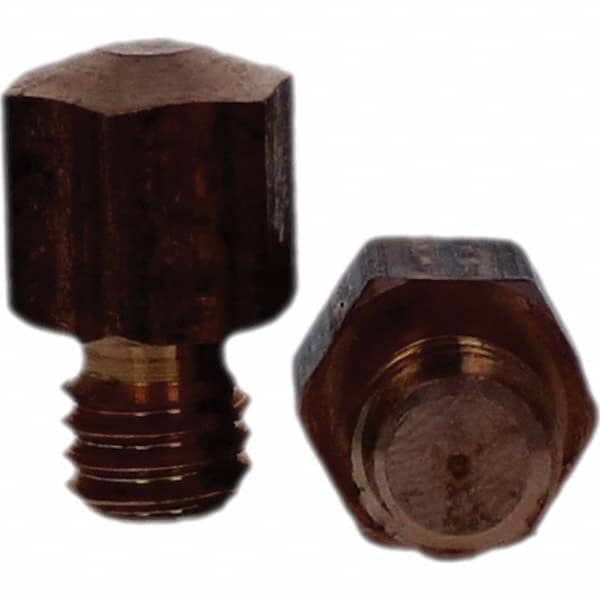 Tuffaloy - Spot Welder Tips For Use With: 3/8-16 Threaded Electrode Holder Type: Threaded Tip E Nose (Truncated) - Americas Industrial Supply