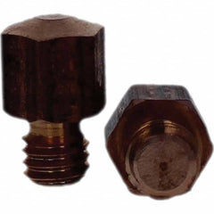 Tuffaloy - Spot Welder Tips For Use With: 3/8-16 Threaded Electrode Holder Type: Threaded Tip E Nose (Truncated) - Americas Industrial Supply