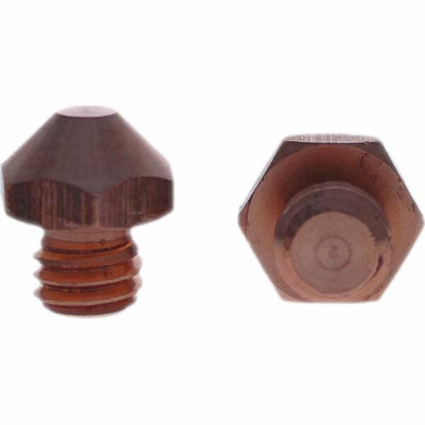 Tuffaloy - Spot Welder Tips For Use With: 7/16-14 Threaded Electrode Holder Type: Threaded Tip E Nose (Truncated) - Americas Industrial Supply