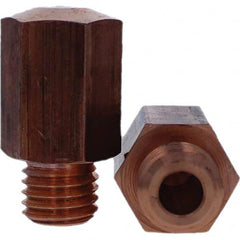 Tuffaloy - Spot Welder Tips For Use With: 5/8-11 Threaded Electrode Holder Type: Threaded Tip E Nose (Truncated) - Americas Industrial Supply