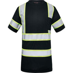 GSS Safety - Size 2XL Black & Silver High Visibility Short Sleeve T-Shirt - Americas Industrial Supply