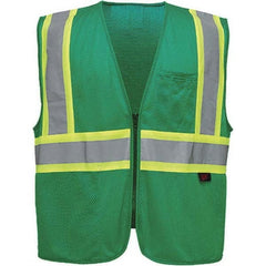GSS Safety - Size S/M Green Mesh General Purpose High Visibility Vest - Americas Industrial Supply
