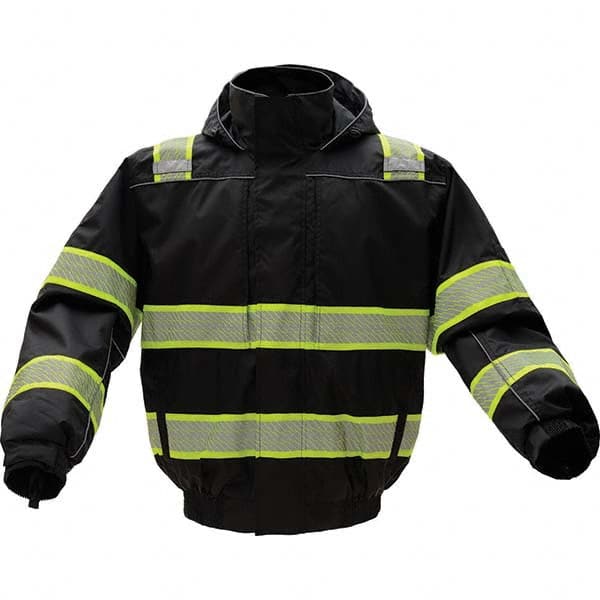 GSS Safety - Size 3XL Black Waterproof & Cold Weather Jacket - Americas Industrial Supply
