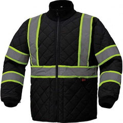 GSS Safety - Size 3XL Black Waterproof & Wind Resistant Jacket - Americas Industrial Supply