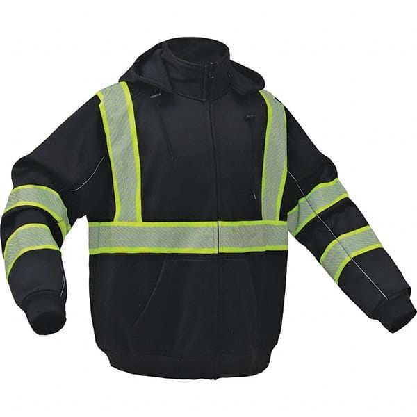 GSS Safety - Size L Black High Visibility Sweatshirt - Americas Industrial Supply