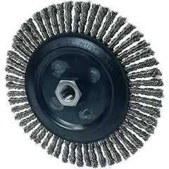 Osborn - 7" OD, 5/8-11 Arbor Hole, Stringer Bead Stainless Steel Wheel Brush - Americas Industrial Supply