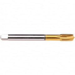 Emuge - M18x1.50 Metric Fine 6HX 4 Flute TiN Finish HSS-E Spiral Point Tap - Americas Industrial Supply
