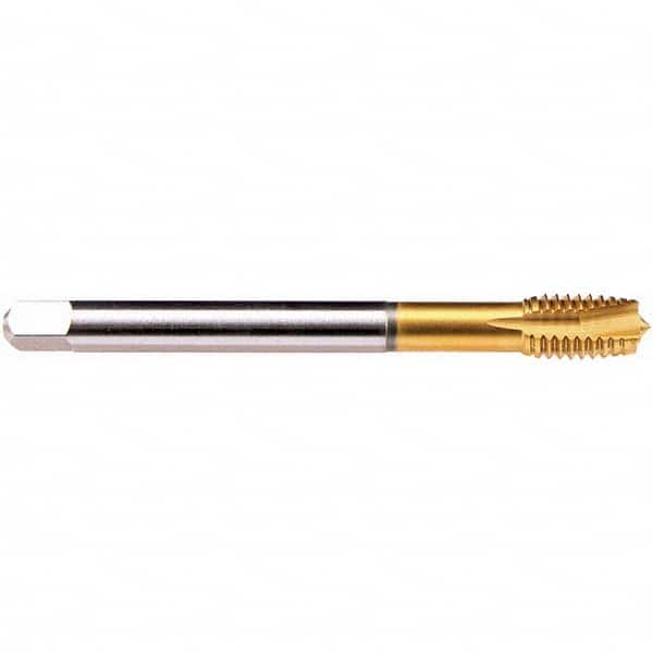 Emuge - 1/2-13 UNC 2BX 3 Flute TiN Finish PM Cobalt Spiral Point Tap - Americas Industrial Supply
