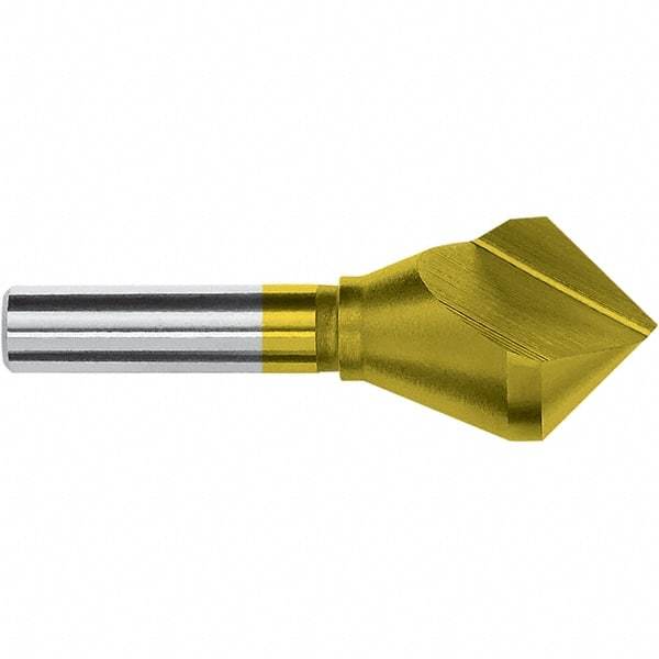 Magafor - 1/4" Head Diam, 1/4" Shank Diam, 82° Cobalt Countersink - 1-1/2" OAL, Single End, Straight Shank, Right Hand Cut - Americas Industrial Supply