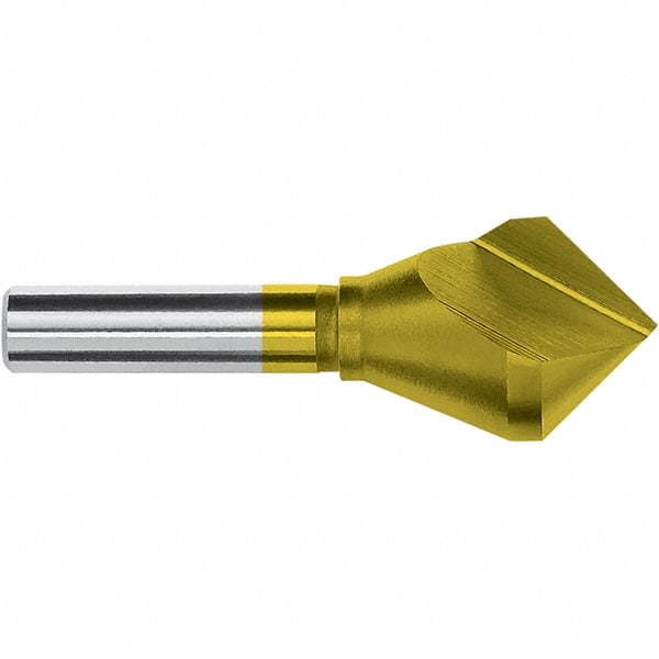 3/4″ Head Diam, 1/2″ Shank Diam, 82° Cobalt Countersink 2-5/8″ OAL, Single End, Straight Shank, Right Hand Cut