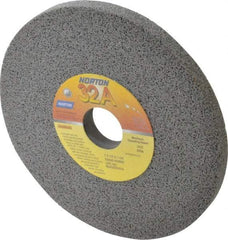 Norton - 7" Diam x 1-1/4" Hole x 1/2" Thick, H Hardness, 60 Grit Surface Grinding Wheel - Aluminum Oxide, Type 1, Medium Grade, 3,600 Max RPM, Vitrified Bond, No Recess - Americas Industrial Supply