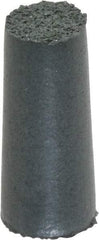 Cratex - 3/8" Max Diam x 7/8" Long, Taper, Rubberized Point - Coarse Grade, Silicon Carbide, 1/8" Arbor Hole, Unmounted - Americas Industrial Supply