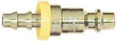Coilhose Pneumatics - Lock-On Hose Barb Industrial Pneumatic Hose Connector - Plated Steel, 3/8" Body Diam, 3/8" Hose ID - Americas Industrial Supply