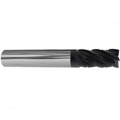 Accupro - 5/8" Diam 5 Flute Solid Carbide 0.06" Corner Radius End Mill - Americas Industrial Supply