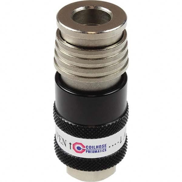 Coilhose Pneumatics - Pneumatic Hose Fittings & Couplings Type: Safety Coupler Thread Size: 0.375 - Americas Industrial Supply