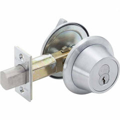 Best - Deadbolts Type: Heavy-Duty Single Cylinder Door Thickness Range: 1-3/4-2 - Americas Industrial Supply