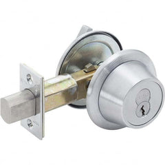 Best - Deadbolts Type: Heavy-Duty Single Cylinder Door Thickness Range: 1-3/4-2 - Americas Industrial Supply