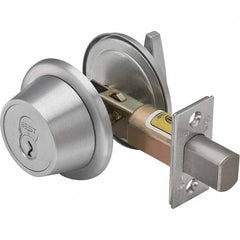 Best - Deadbolts Type: Single Cylinder Door Thickness Range: 1-3/8-2 - Americas Industrial Supply